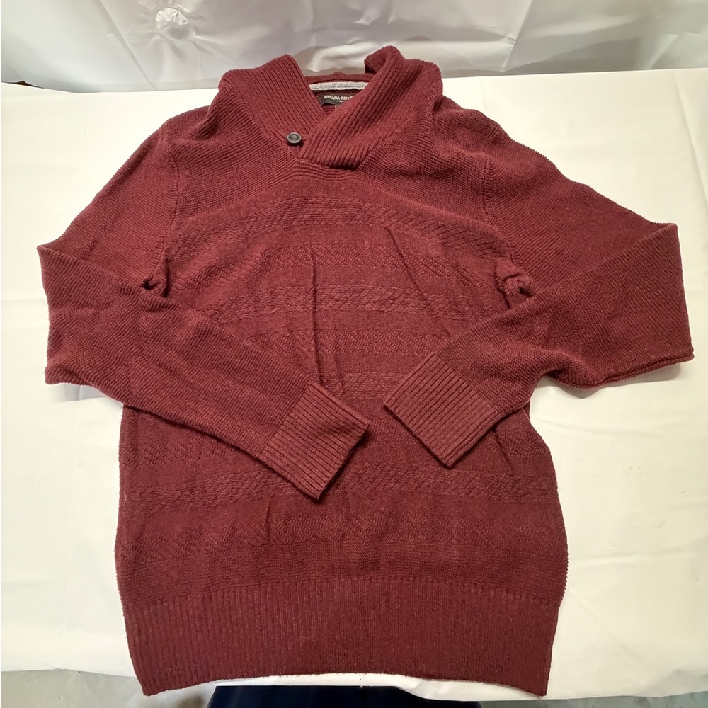 Banana Republic‎ Women's Cowl Neck Sweater - Wine